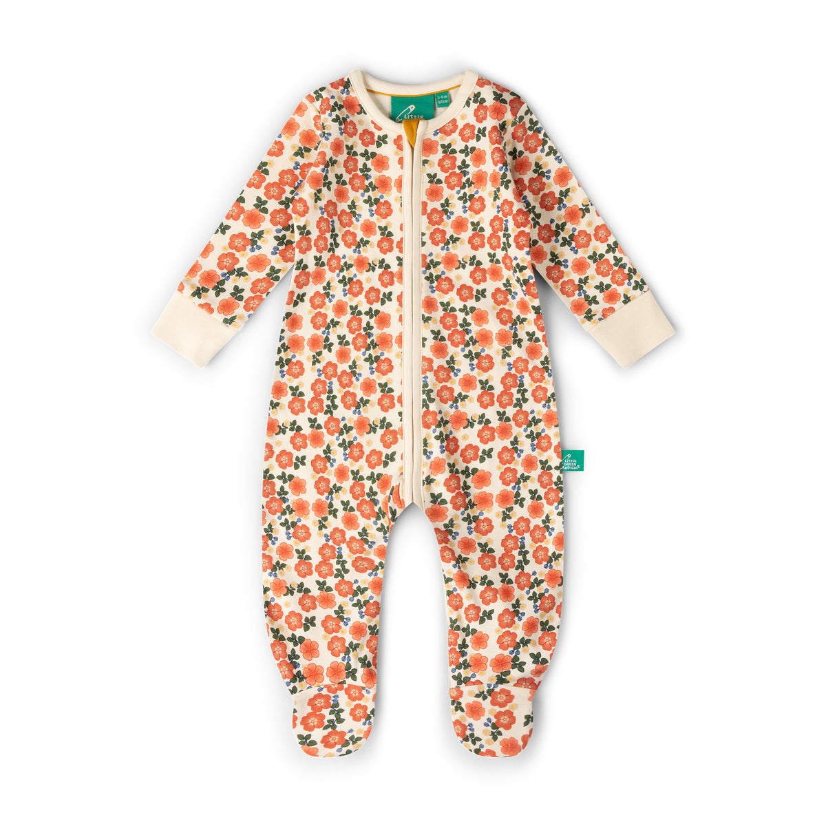 [Pre-Sale] Petals Zip Organic Babygrow: Multi