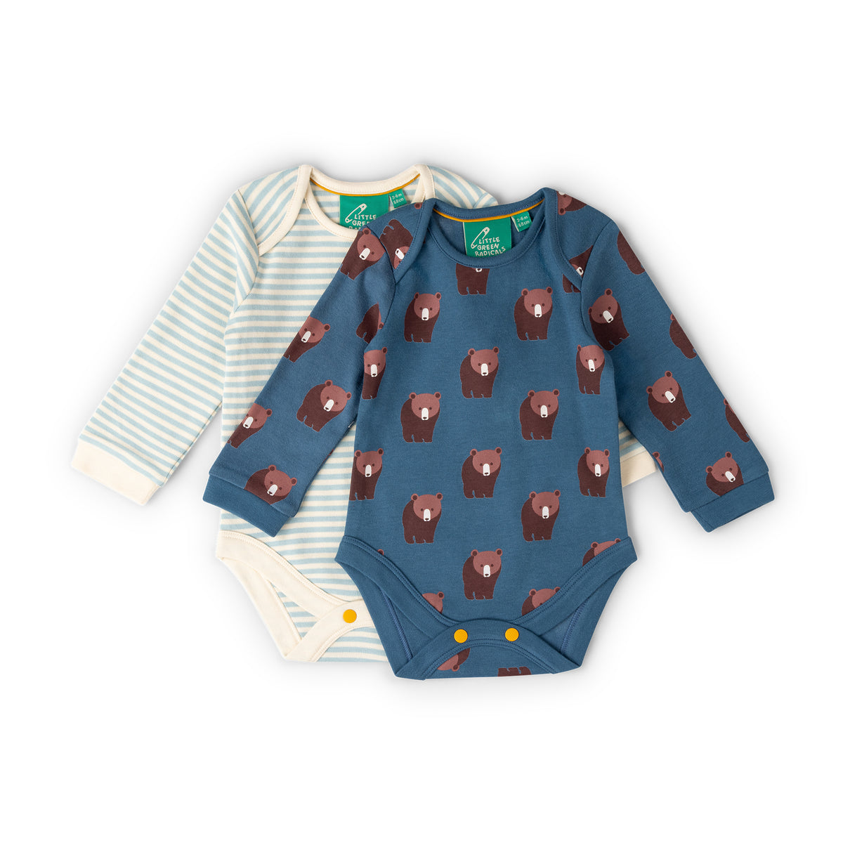 [Pre-Sale] Blue Bears Baby Bodysuit 2 Pack: Blue