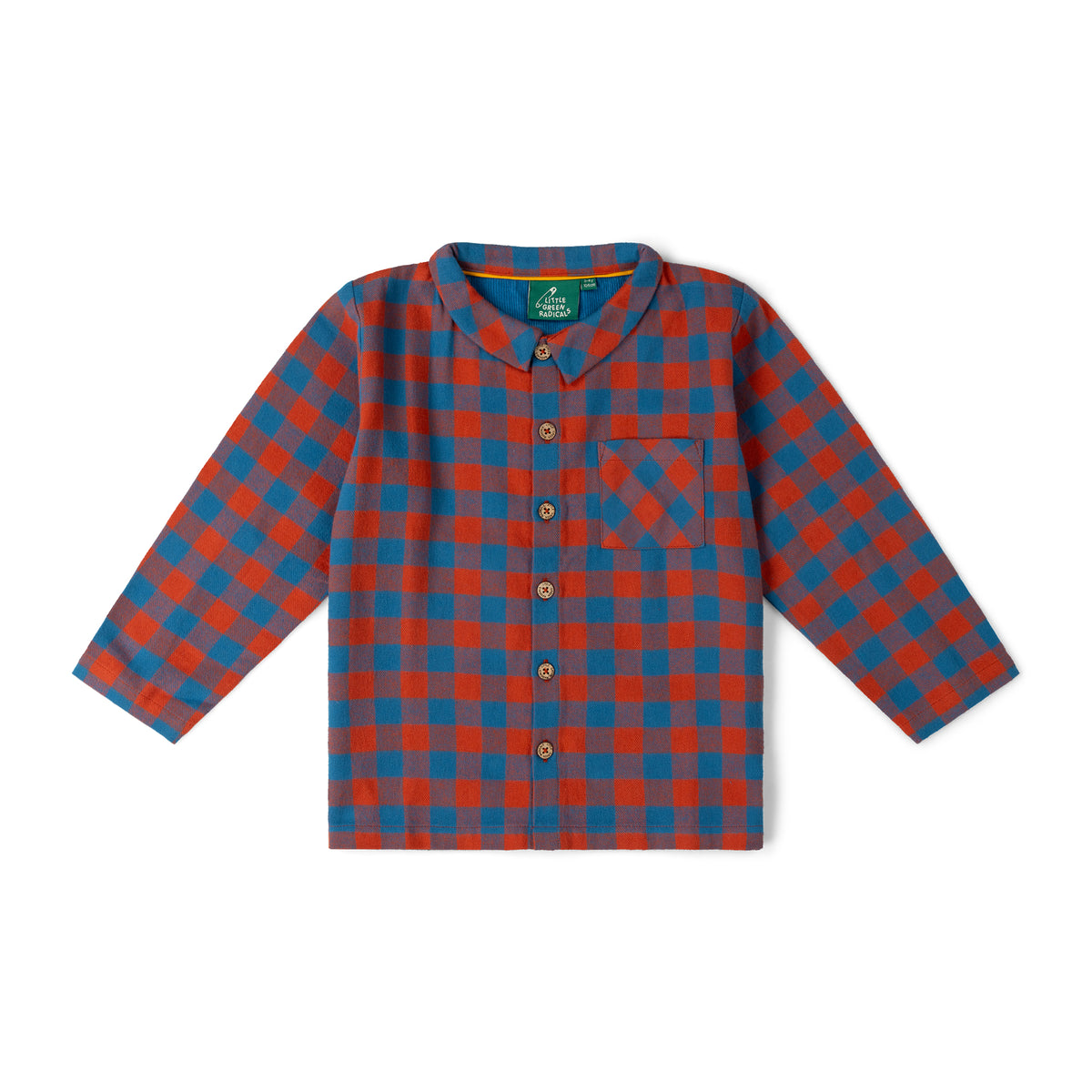 [Pre-Sale] Burnt Ochre Check Long Sleeve Shirt: Multi