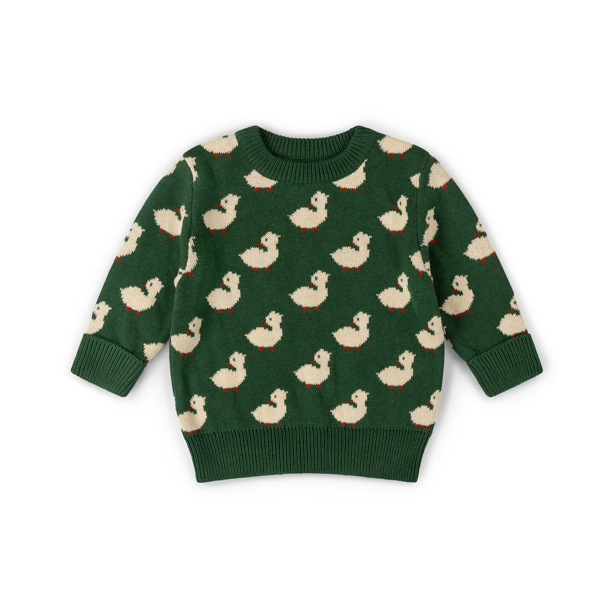[Pre-Sale] Olive Ducks Snuggly Knitted Jumper: Green