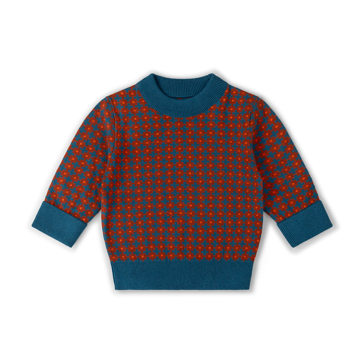 [Pre-Sale] Ginger Squares Knitted Jumper: Multi