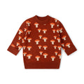 [Pre-Sale] Mushroom Knitted Jumper: Orange