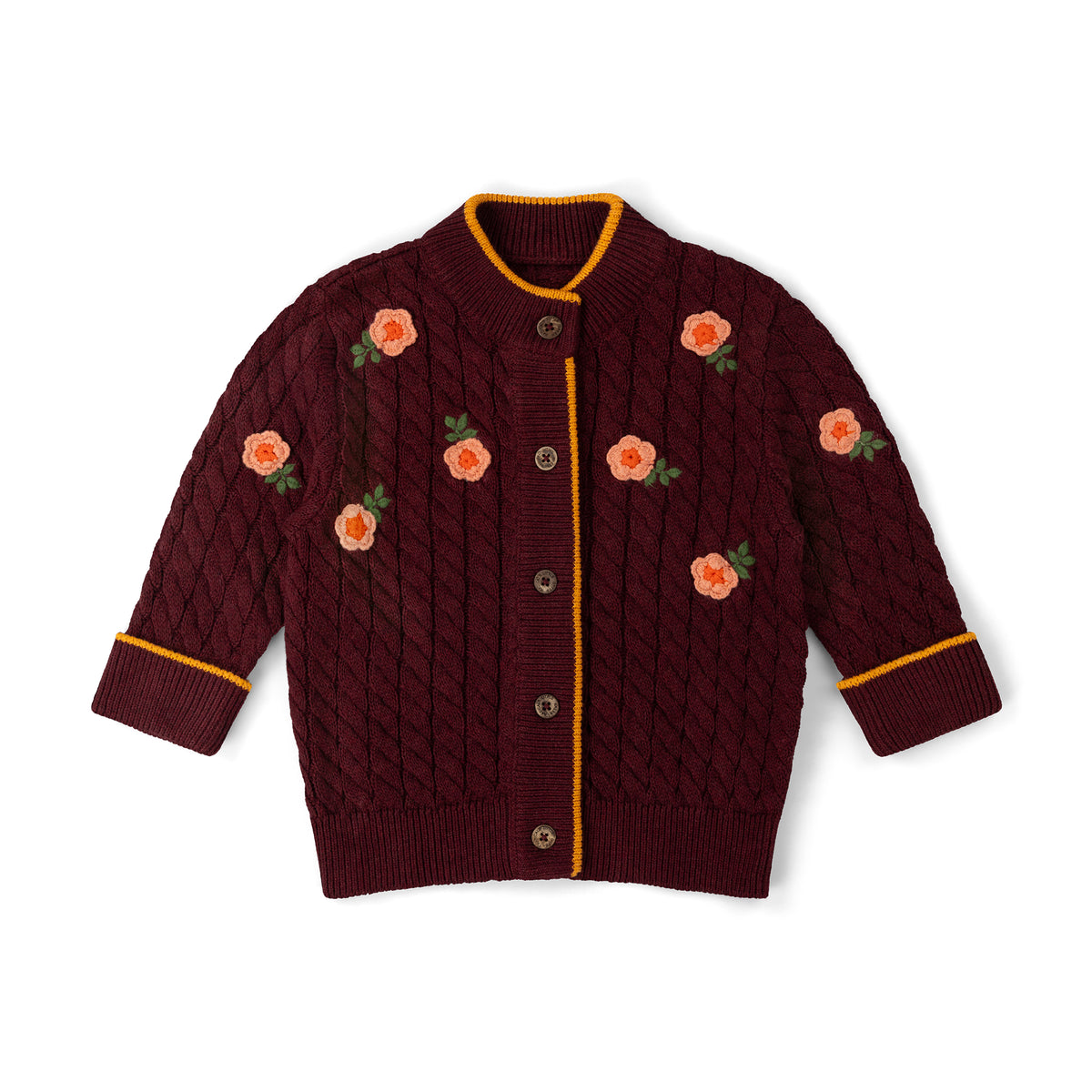 [Pre-Sale] Berry Petal Snuggly Knitted Cardigan: Purple