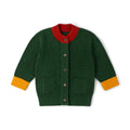 [Pre-Sale] Olive Green Snuggly Knitted Cardigan: Green