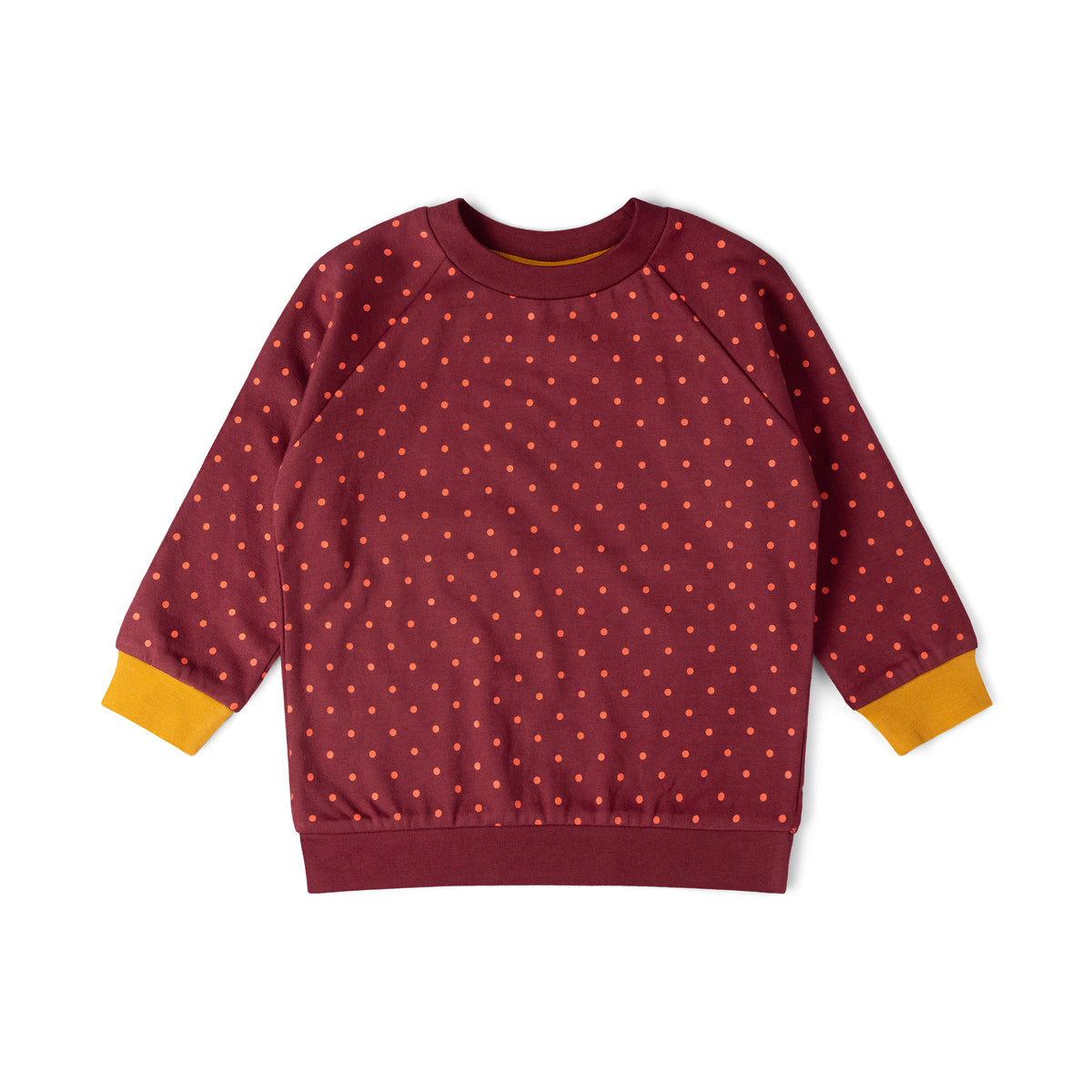 [Pre-Sale] Autumn Polkadot Raglan Sweatshirt: Brown