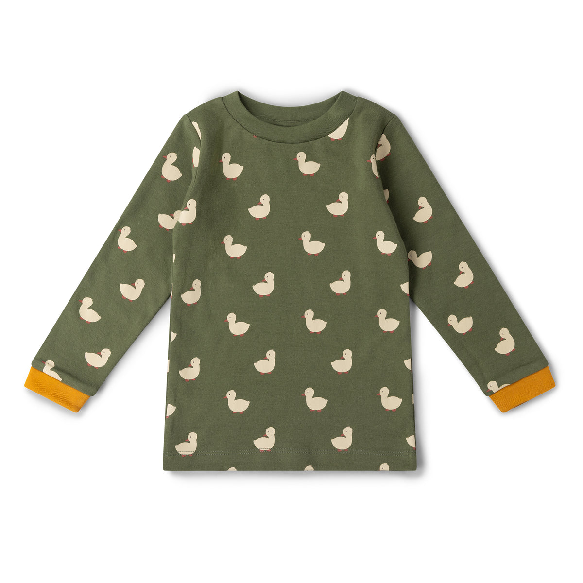 [Pre-Sale] Olive Ducks Long Sleeve T-Shirt: Green
