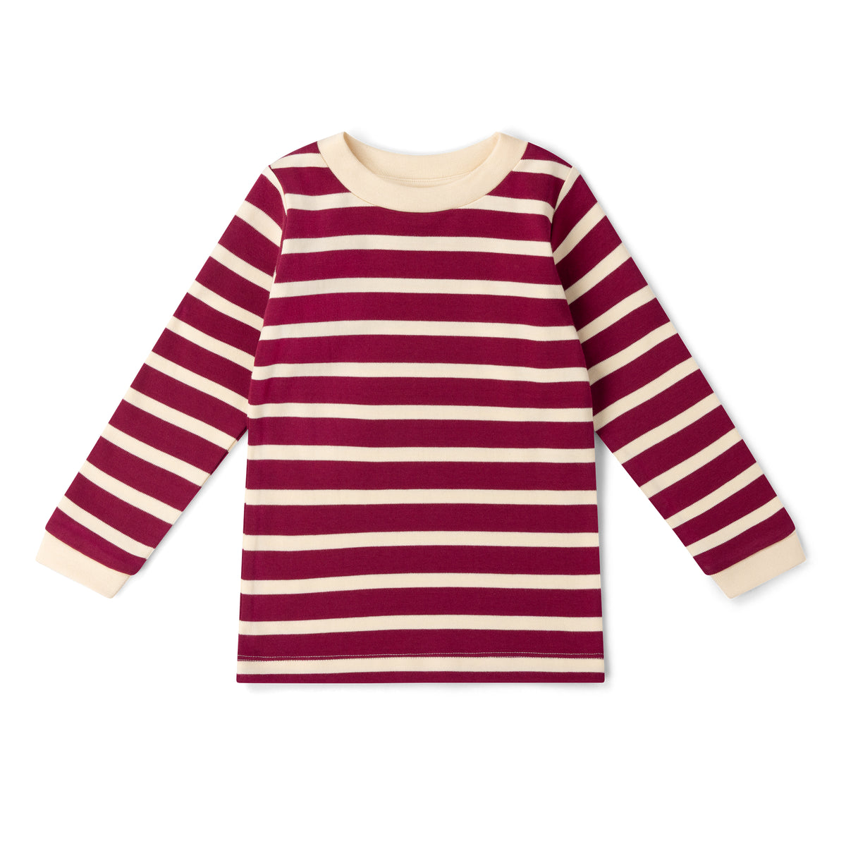 [Pre-Sale] Berry Striped Long Sleeve T-Shirt: Purple