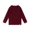 [Pre-Sale] Rhubarb Waffle Long Sleeve Cosy Top: Purple