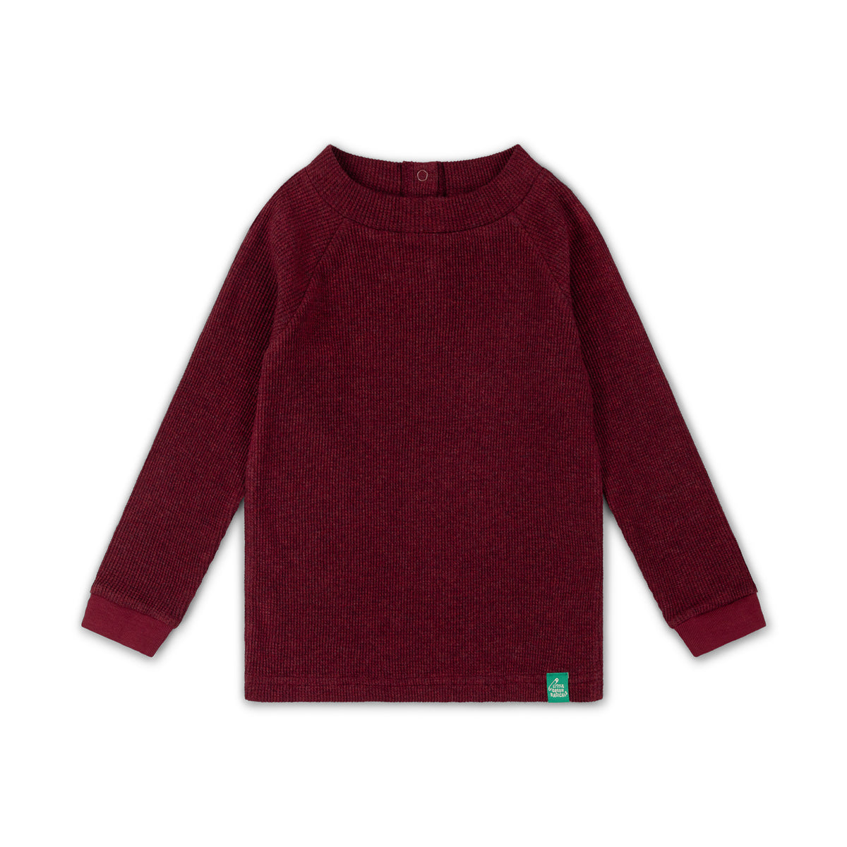 [Pre-Sale] Rhubarb Waffle Long Sleeve Cosy Top: Purple