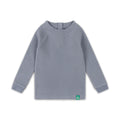 [Pre-Sale] Corn Blue Waffle Long Sleeve Cosy Top: Blue