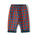 [Pre-Sale] Calm Sea Check Reversible Pull On Trousers: Blue