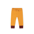 [Pre-Sale] Mustard Tie Waist Knitted Joggers: Gold