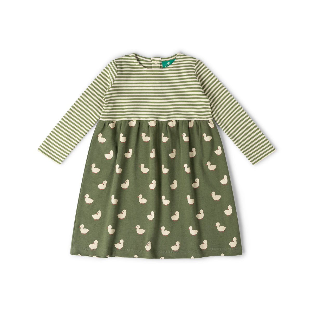 [Pre-Sale] Olive Ducks Easy Peasy Long Sleeve Dress: Green