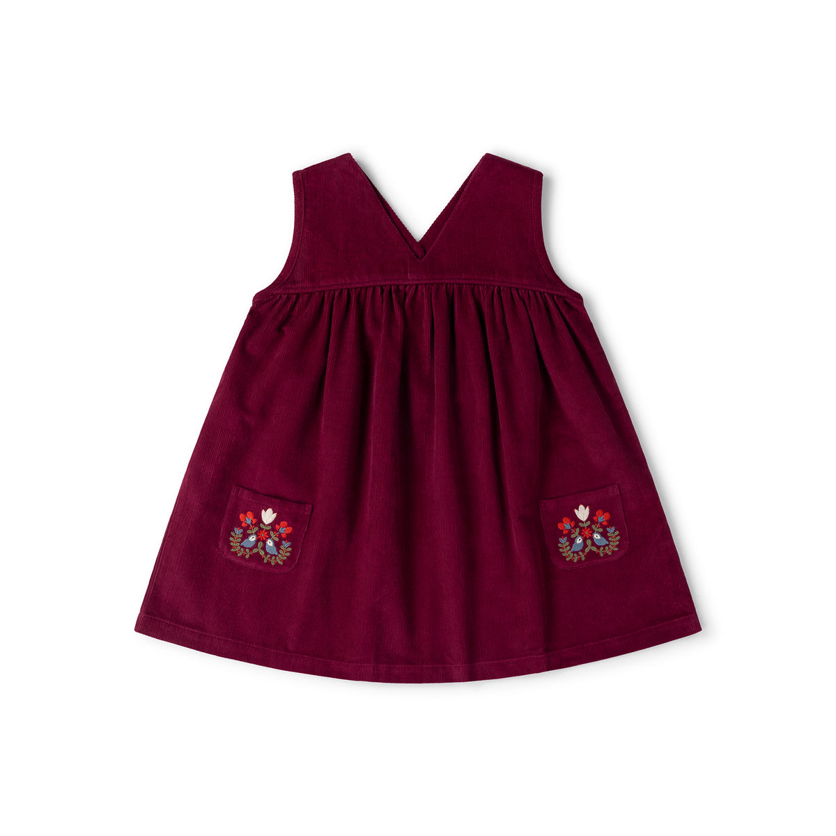 [Pre-Sale] Berry Corduroy Swing Dress: Purple