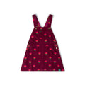 [Pre-Sale] Pink Flowers Reversible Pinafore Dress: Purple
