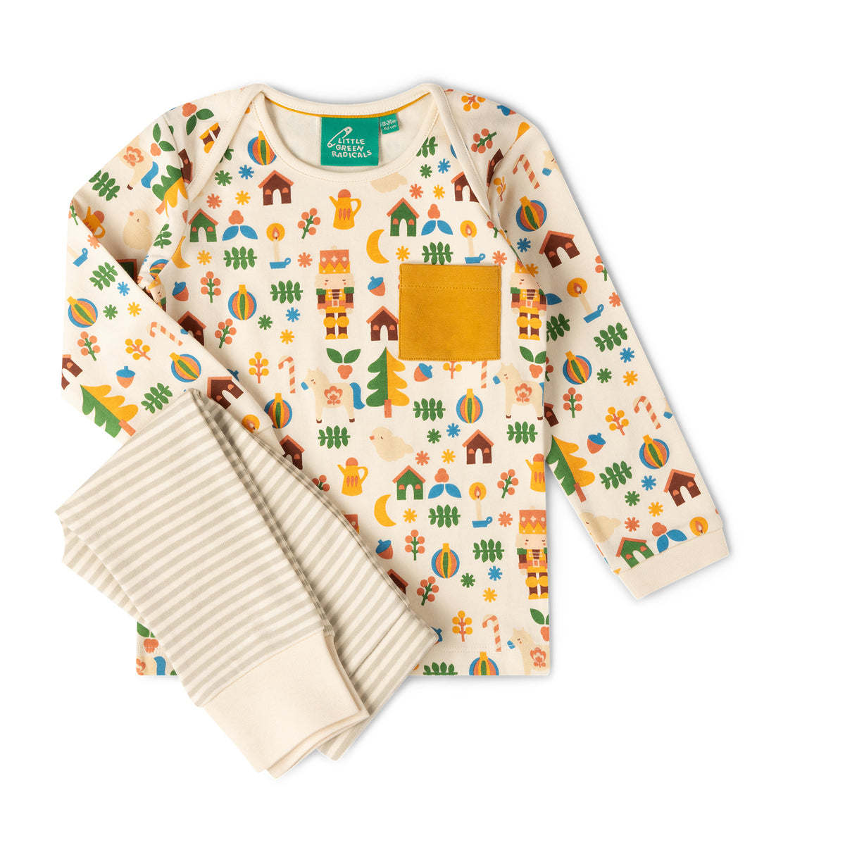 [Pre-Sale] Toy Box Organic T-Shirt & Jogger Playset: Multi
