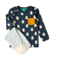 [Pre-Sale] Blue Penguins Organic T-Shirt & Jogger Playset: Navy
