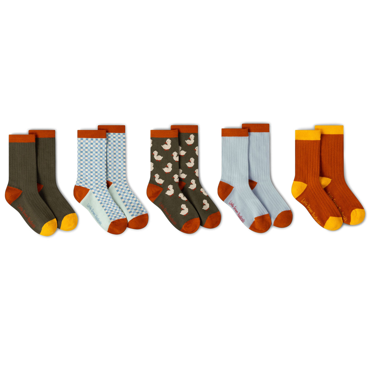 [Pre-Sale] Olive Ducks Ankle Socks 5 Pack: Multi