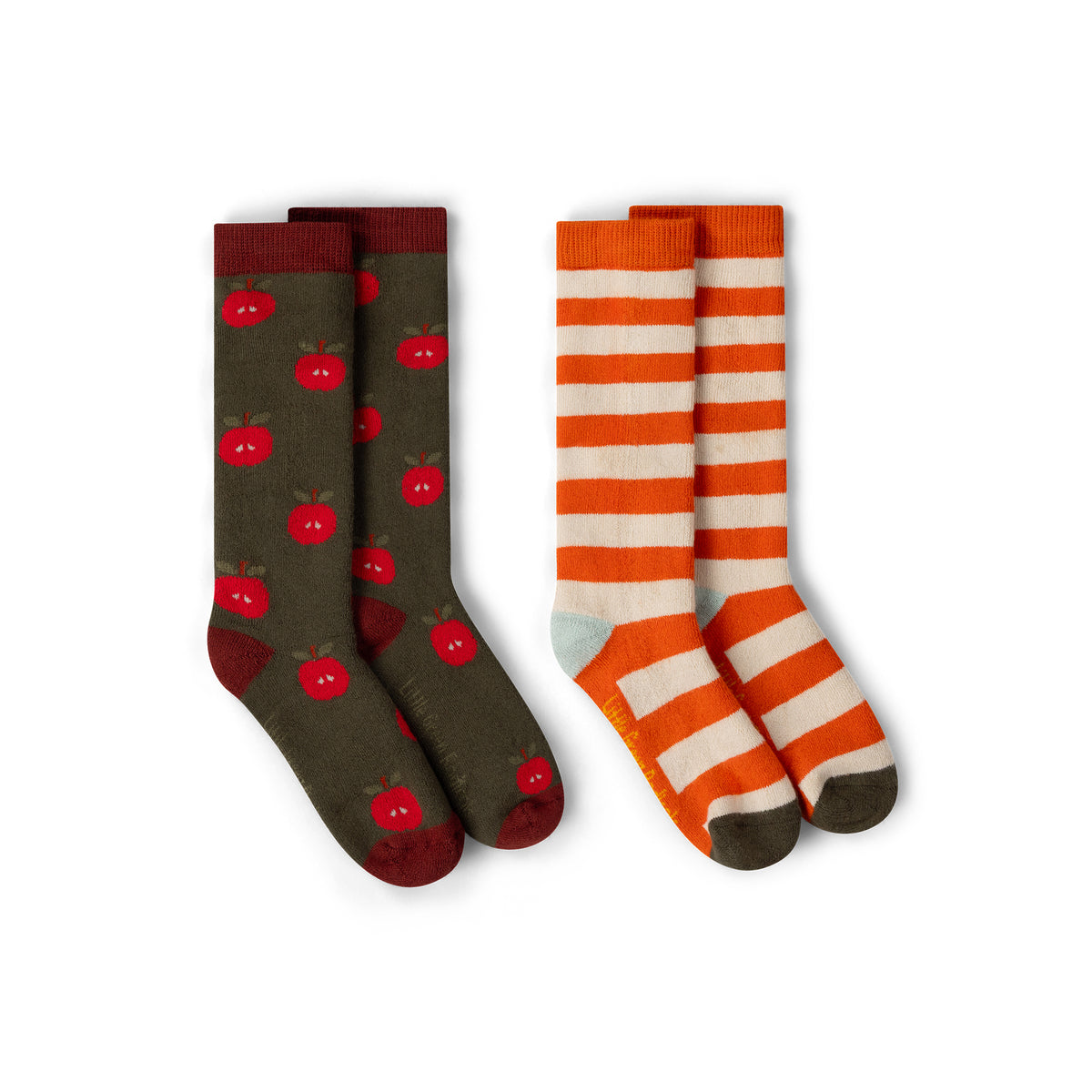 [Pre-Sale] Red Apple Terry Boot Socks 2 Pack: Multi