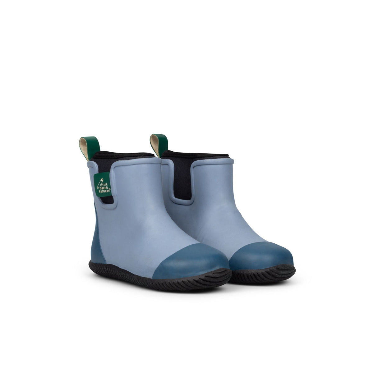 [Pre-Sale] Soft Blue Natural Rubber Ankle Rain Boots: Blue