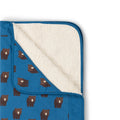 [Pre-Sale] Blue Bears Sherpa Hooded Organic Baby Blanket: Blue