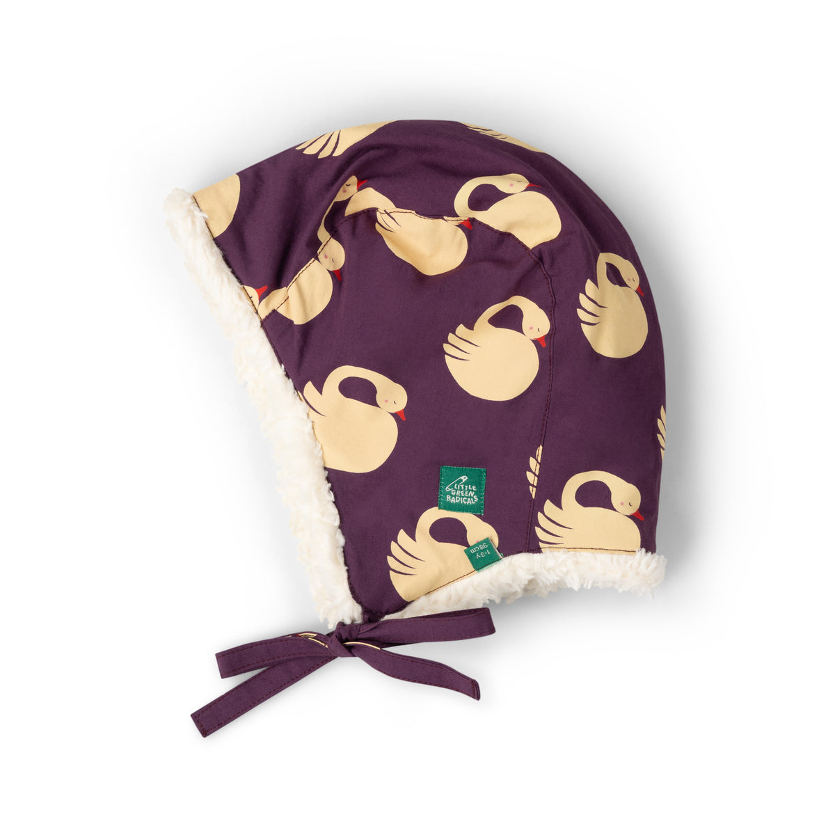 [Pre-Sale] Sleeping Swans Sherpa Lined Hat: Purple