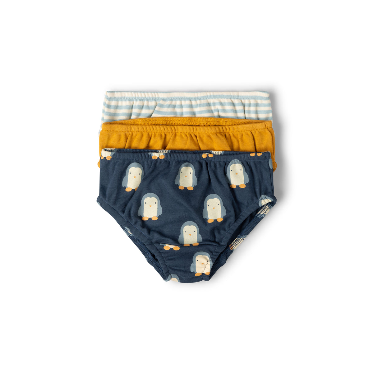 [Pre-Sale] Blue Penguins Organic Underwear 3 Pack: Multi