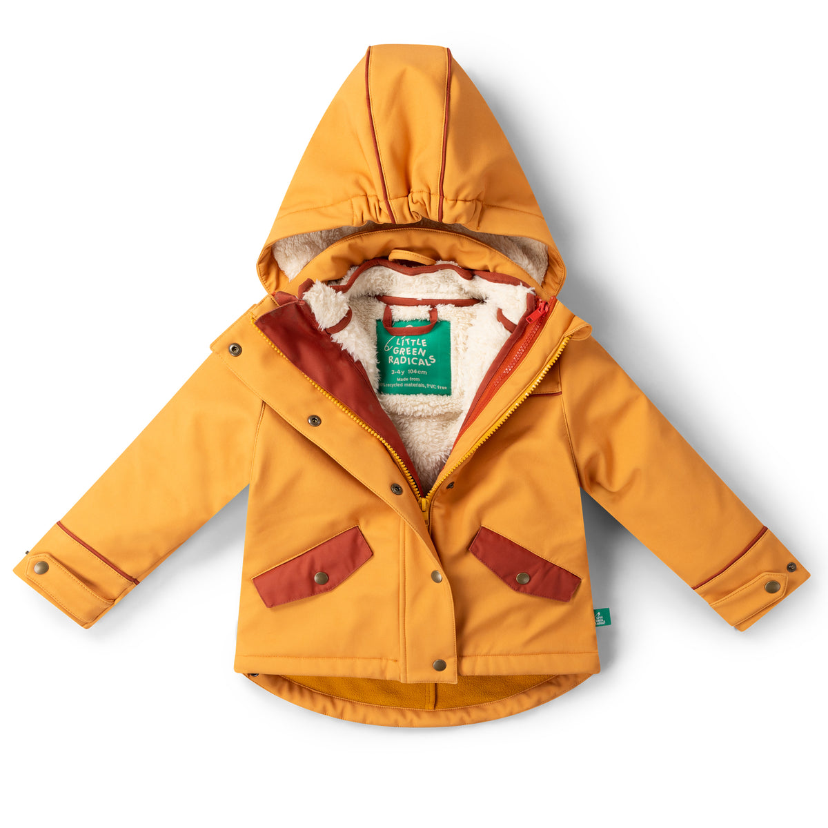 [Pre-Sale] Gold Recycled Waterproof 3 in 1 Coat: Gold