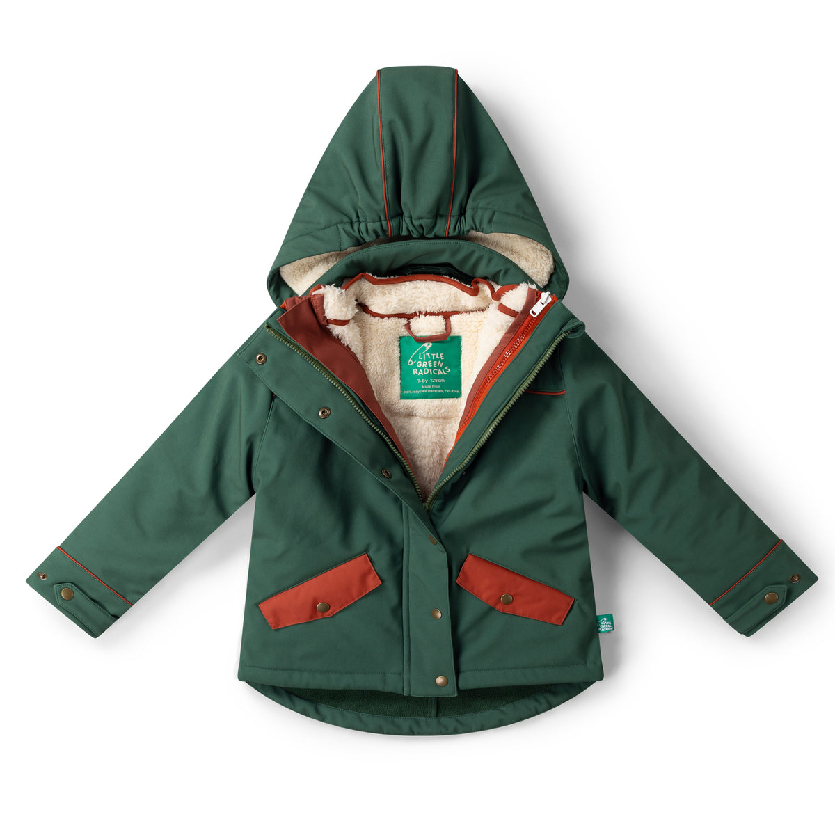 [Pre-Sale] Olive Recycled Waterproof 3 in 1 Coat: Green