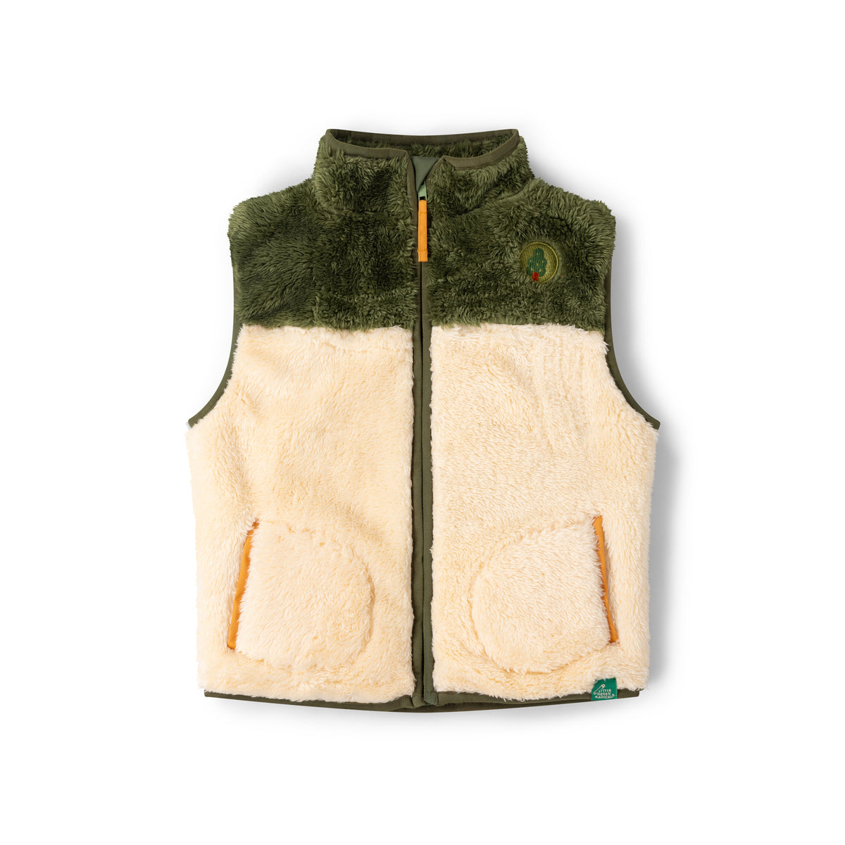 [Pre-Sale] Chive Zip Up Recycled Cosy Fleece Gilet: Green