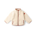 [Pre-Sale] Cream Zip Up Cosy Recycled Fleece Jacket: Cream