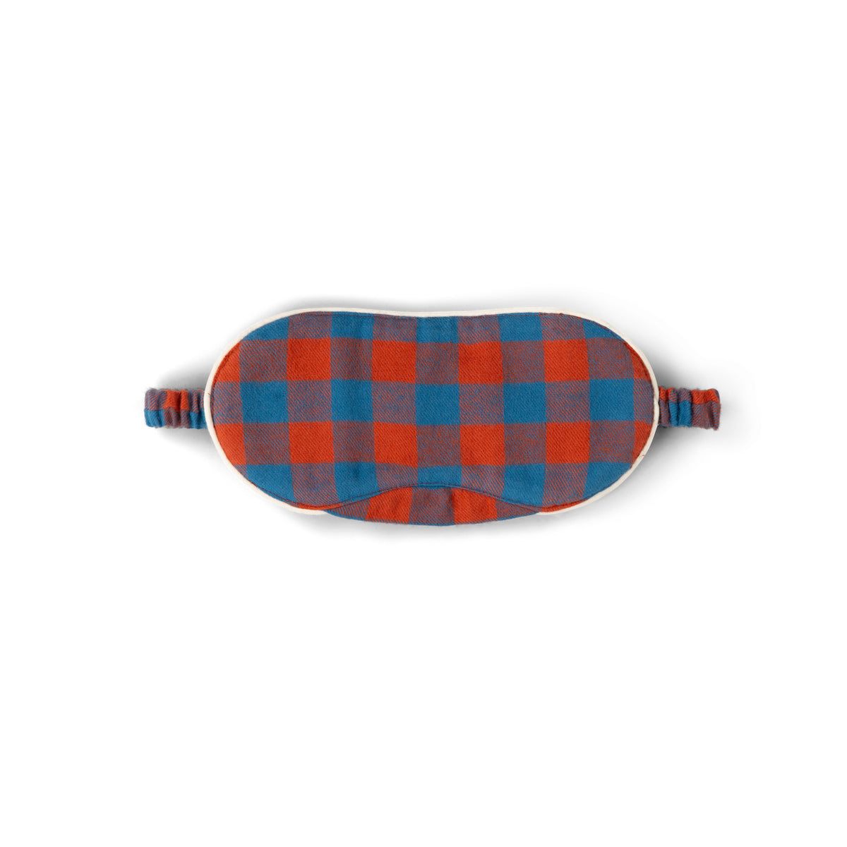[Pre-Sale] Burnt Ochre Check Organic Adult Eye Mask: Multi