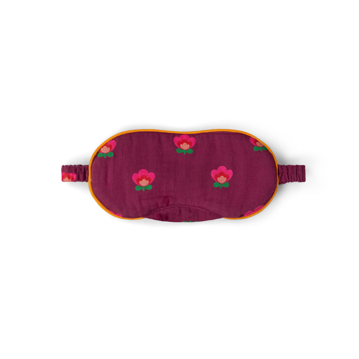 [Pre-Sale] Pink Flowers Organic Adult Eye Mask: Purple