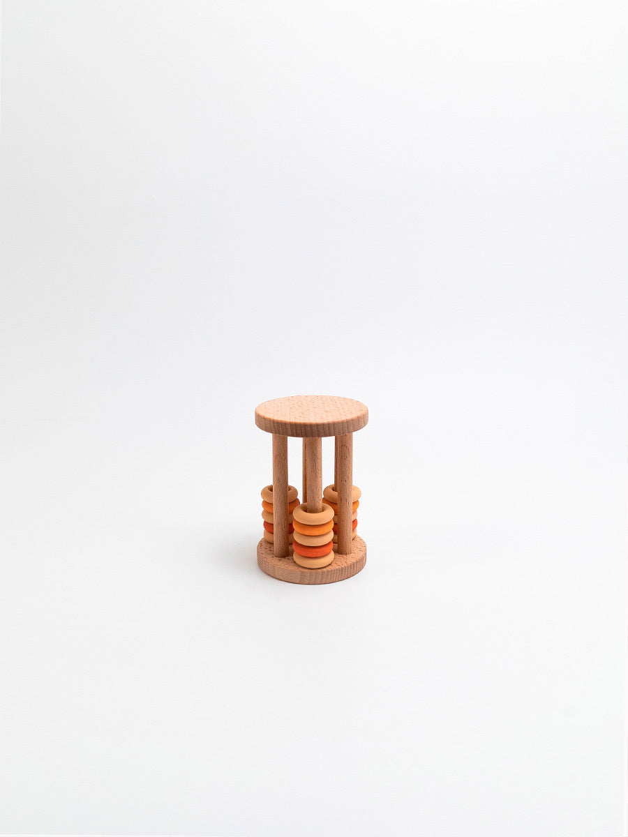Rings rolling rattle / Beige
