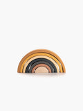 Wooden Rainbow toy / Mustard