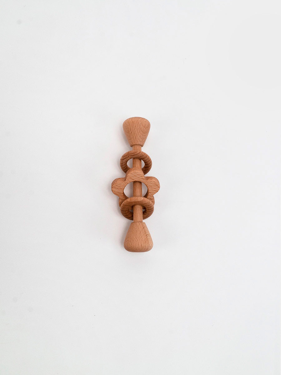 Rings and Flower rattle / Natural