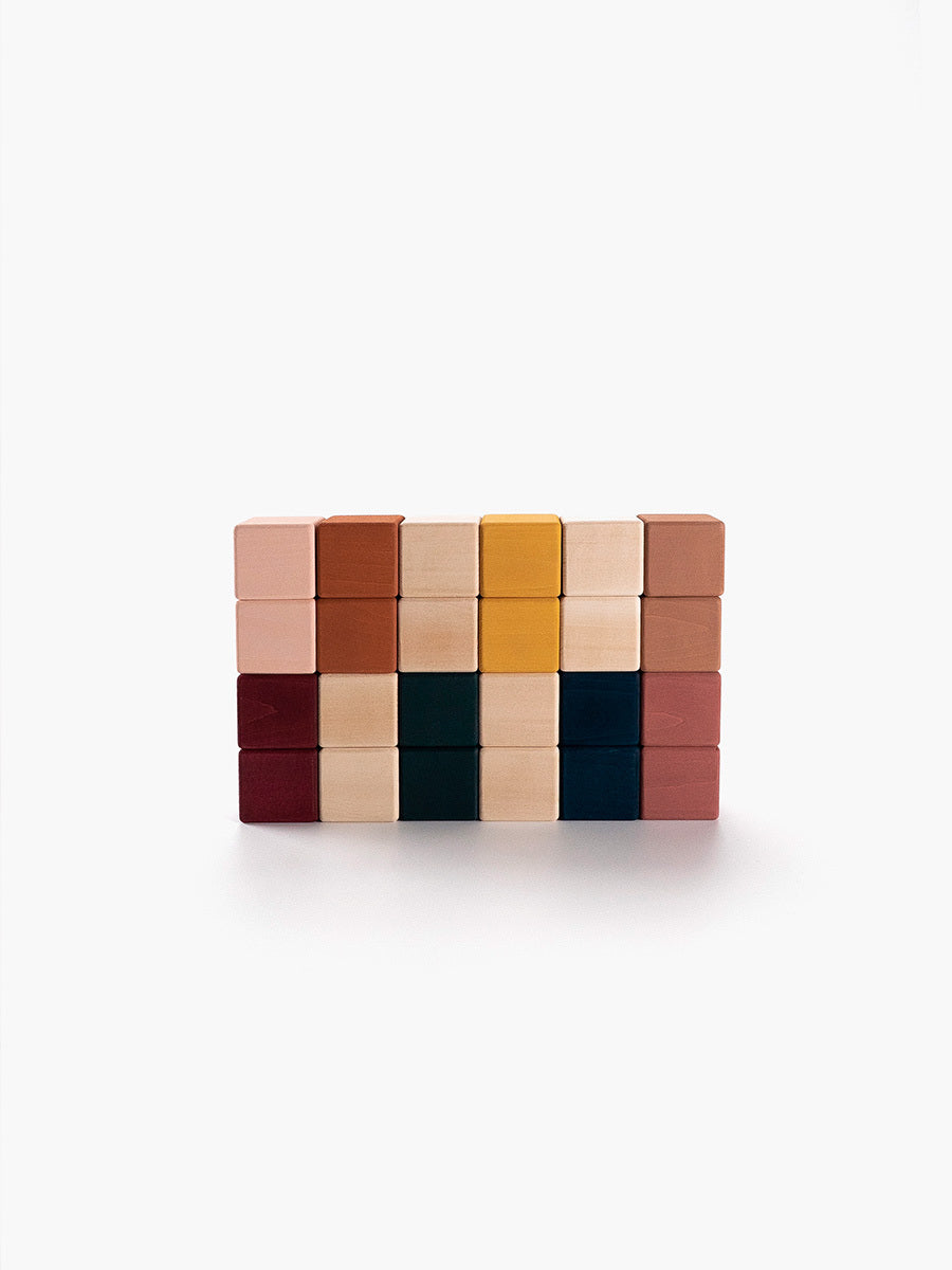 Wooden blocks set / Multi-coloured