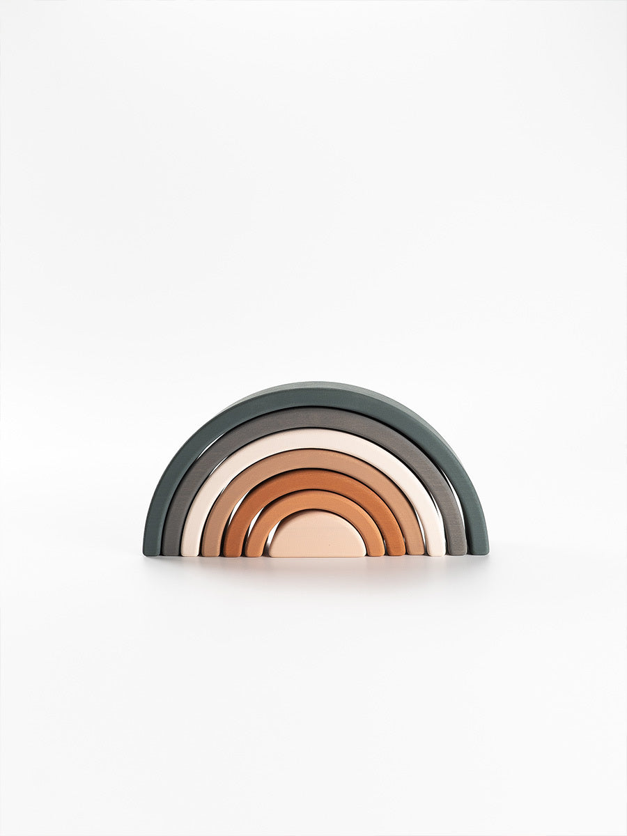 Wooden Rainbow toy / Grass