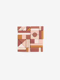 Wooden Castle Block set / Light Pink