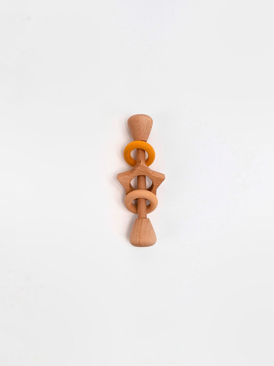 Rings and Star rattle / Yellow