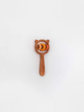 Bear and rings rattle / Yellow-pink